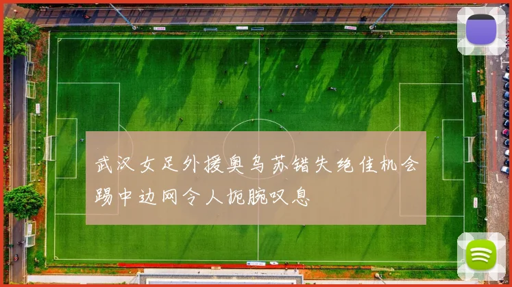 武汉女足外援奥乌苏错失绝佳机会踢中边网令人扼腕叹息